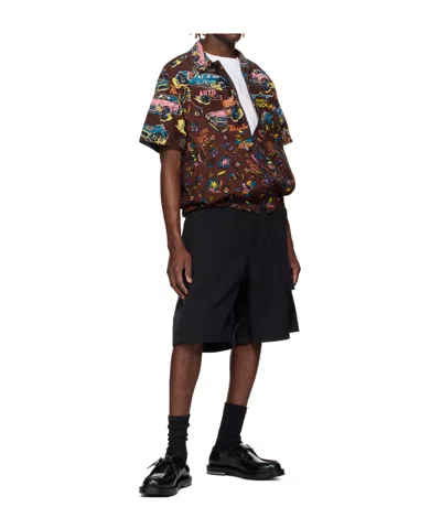 Sacai Belted Shorts In Black