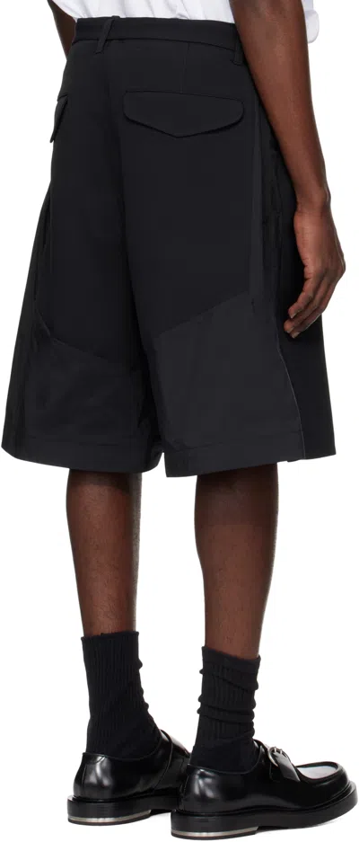 Sacai Belted Shorts In Black