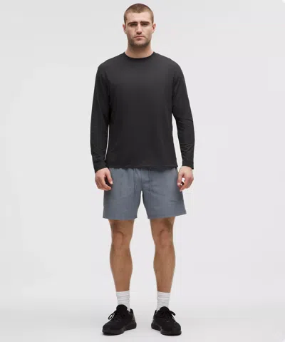 Lululemon Rulu Fleece Crewneck Long-sleeve Shirt In Black