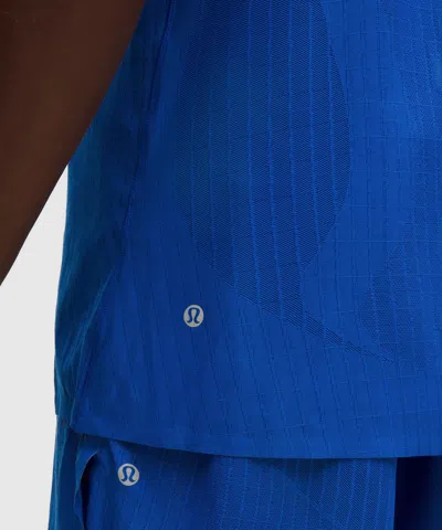 Lululemon Fast And Free Airflow Running Tank Top In Blue