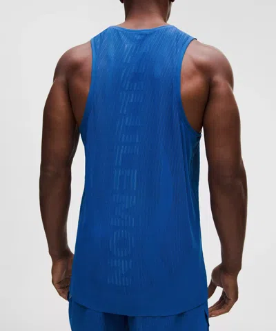 Lululemon Fast And Free Airflow Running Tank Top In Blue