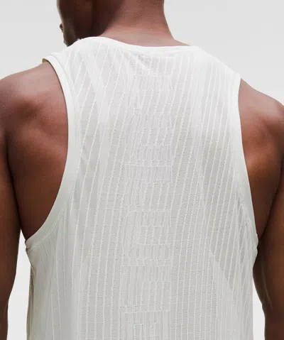 Lululemon Fast And Free Airflow Running Tank Top In White