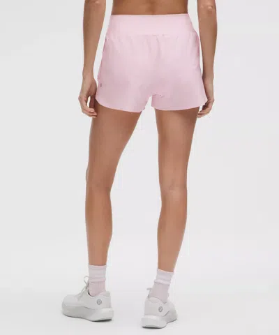 Lululemon Fast And Free High-rise Classic-fit Split Short 3" In Pink