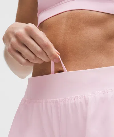 Lululemon Fast And Free High-rise Classic-fit Split Short 3" In Pink