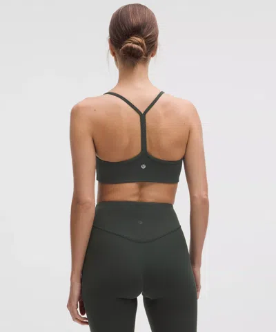 Lululemon Flow Y Bra Light Support, A/b Cup In Gray