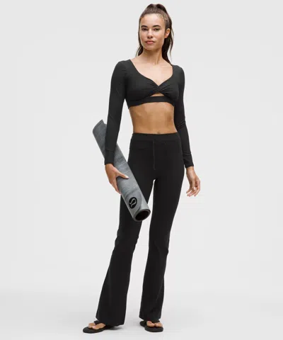 Lululemon Wunder Under Smoothcover Ultra-flared High-rise Yoga Pants In Black