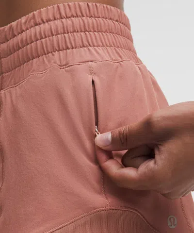 Lululemon Hotty Hot High-rise Lined Short 2.5" In Pink
