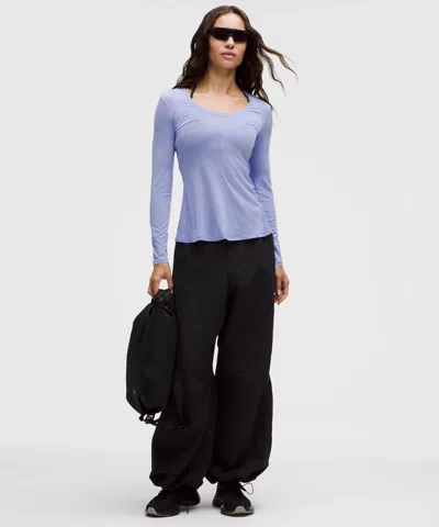 Lululemon Lightweight Flowy Hem Long-sleeve Shirt In Blue