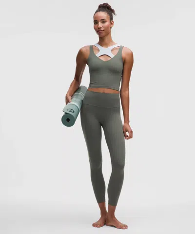 Lululemon Align High Rise Pant 25" In Dark Forest In Gray