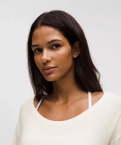 Lululemon Silkappeal Side-slit Long-sleeve Shirt In White