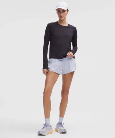 Lululemon Swiftly Mesh-back Long-sleeve Shirt In Black