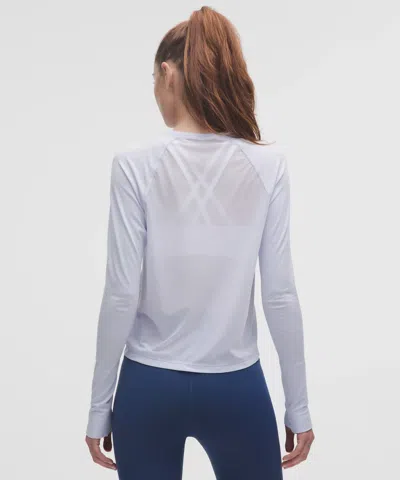 Lululemon Swiftly Mesh-back Long-sleeve Shirt In Blue