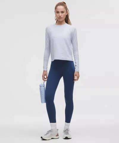 Lululemon Swiftly Mesh-back Long-sleeve Shirt In Blue