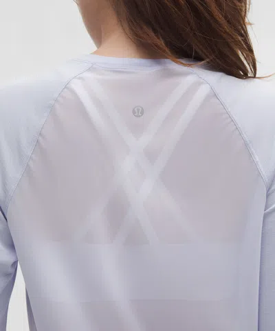 Lululemon Swiftly Mesh-back Long-sleeve Shirt In Blue