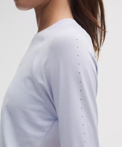 Lululemon Swiftly Mesh-back Long-sleeve Shirt In Blue