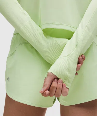 Lululemon Swiftly Mesh-back Long-sleeve Shirt In Green