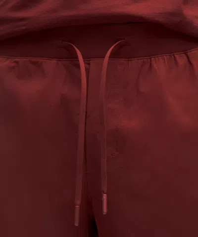 Lululemon Zeroed In Linerless Short 5" In Red