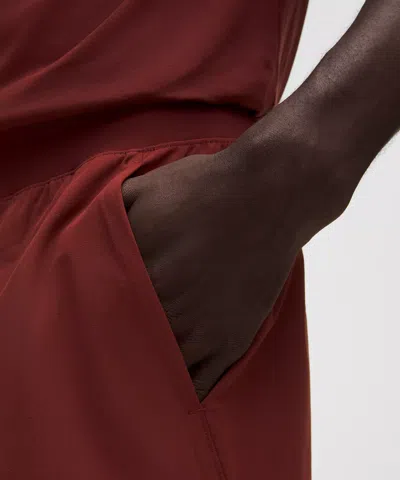 Lululemon Zeroed In Linerless Short 5" In Red