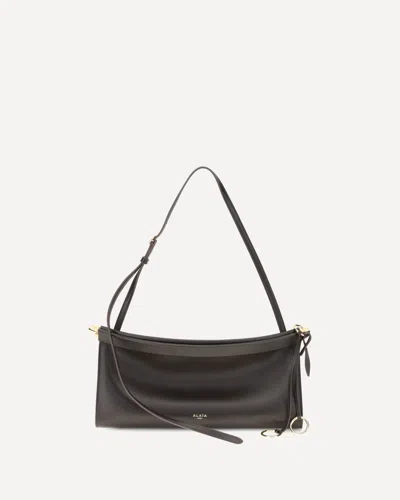 Alaïa Alaia Goatleather Shoulder Bag In Black
