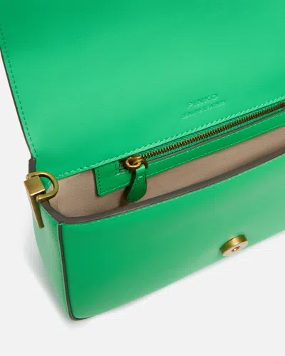 Pinko Love One Mini Slouch Leather Crossbody Bag