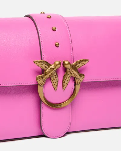 Pinko Sac Love Bag En Cuir Souple - Grand Modèle Bandoulière