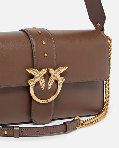Pinko Shoulder Bag Love Bag Large In Leather In Brown