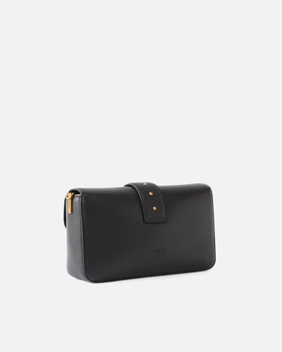 Pinko Love One Mini Slouchy Leather Shoulder Bag In Multi