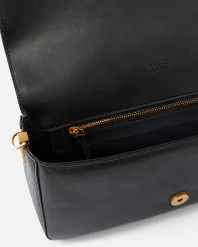 Pinko Love One Mini Slouchy Leather Shoulder Bag In Multi