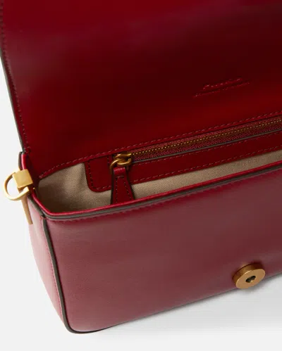 Pinko Love One Crossbody Bag With Bird Embellishment In Red