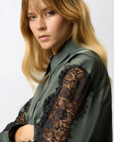 Pinko Shirts Verde Siccomoro In Green