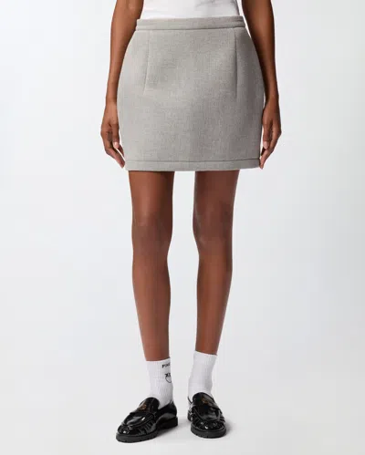 Pinko Pleated Mini Skirt In Gray