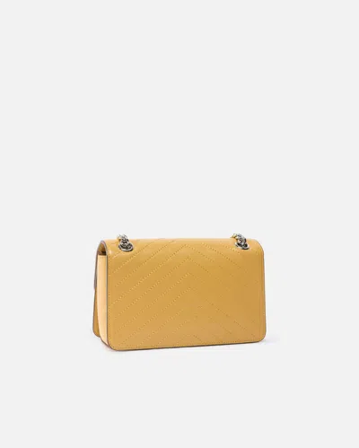 Pinko Mini Bag In Wrinkled Calfskin With Chevron Pattern