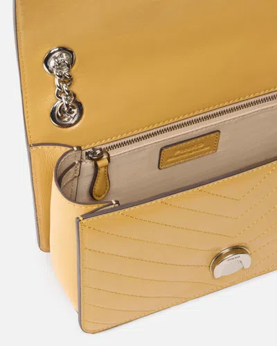 Pinko Mini Bag In Wrinkled Calfskin With Chevron Pattern