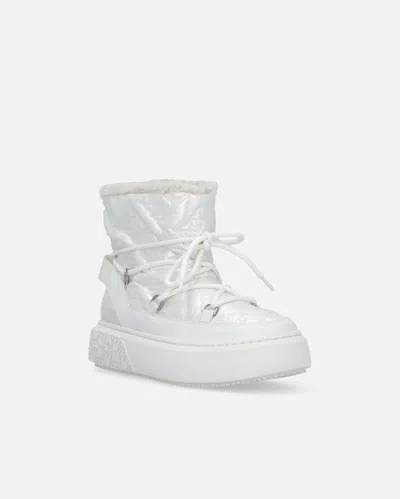 Pinko Yoko 19 Quilted Ankle Boots In White