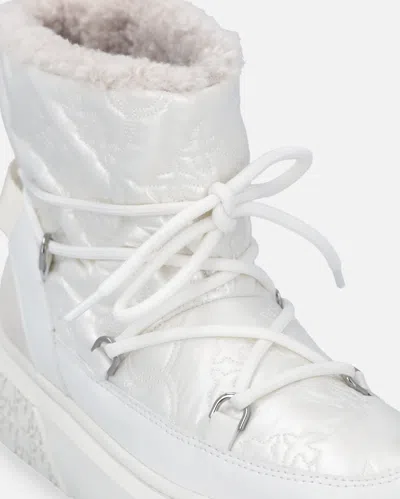 Pinko Yoko 19 Quilted Ankle Boots In White