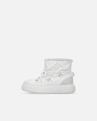 Pinko Yoko 19 Quilted Ankle Boots In White