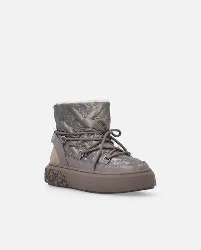 Pinko Bottes Matelassées À Logo Love Birds In Multi