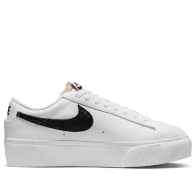 Nike Blazer Low Platform Womens Faux Leather Platform Running & Training Shoes In Multi