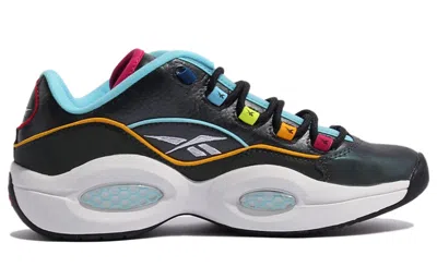 Reebok Question Low X Just Dance 'black Iridescent' In Multi