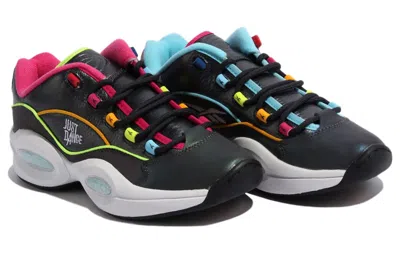 Reebok Question Low X Just Dance 'black Iridescent' In Multi