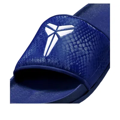 Nike Kobe Logo-print Flip Flops In Blue