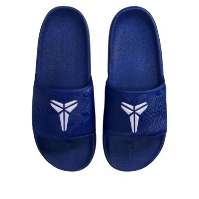 Nike Kobe Logo-print Flip Flops In Blue