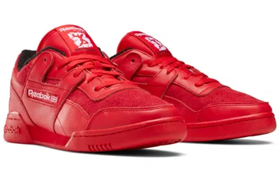 Reebok Workout Plus Lightweight Cozy Low Tops Casual Skateboarding Shoes Unisex Red