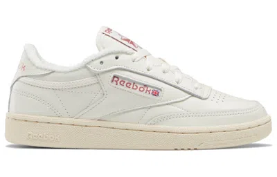Reebok (wmns)  Club C 85 Sneakers White/deep-wine In Neutral