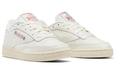 Reebok (wmns)  Club C 85 Sneakers White/deep-wine In Neutral