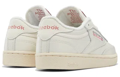 Reebok (wmns)  Club C 85 Sneakers White/deep-wine In Neutral