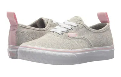 Vans (gs)  Authentic Elastic Lace Shoes 'shimmer Jersey' In Multi