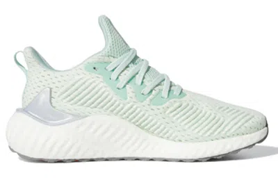 Adidas Originals (wmns) Adidas Alphaboost 'dash Green' In White