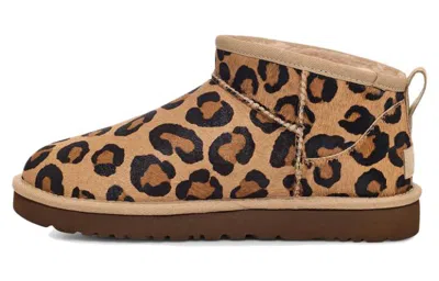 Ugg Leopard-print Ankle-boots In Multi