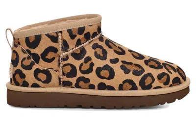 Ugg Leopard-print Ankle-boots In Multi